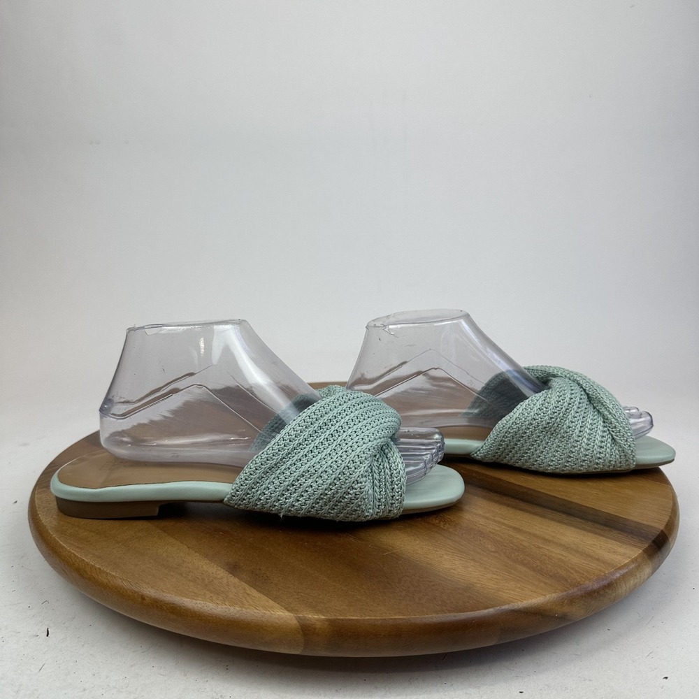 New NWOB Womens Nordstrom Rack‎ Chantelle Turquoise Slides Sandals Size 8.5 M